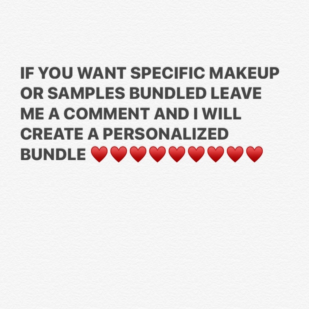Makeup , bundles , samples, discount !!